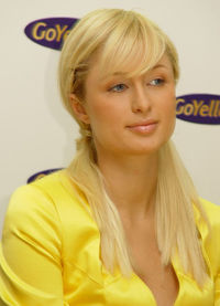Paris Hilton at a press conference for GoYellow.de on May 20, 2005 in Munich.